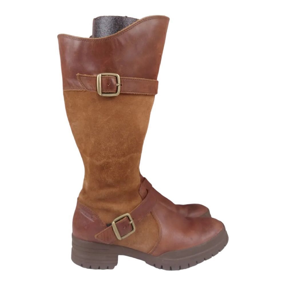Merrell | City Leaf Tall Leather Oak Brown Tan Boots J00926 | 6